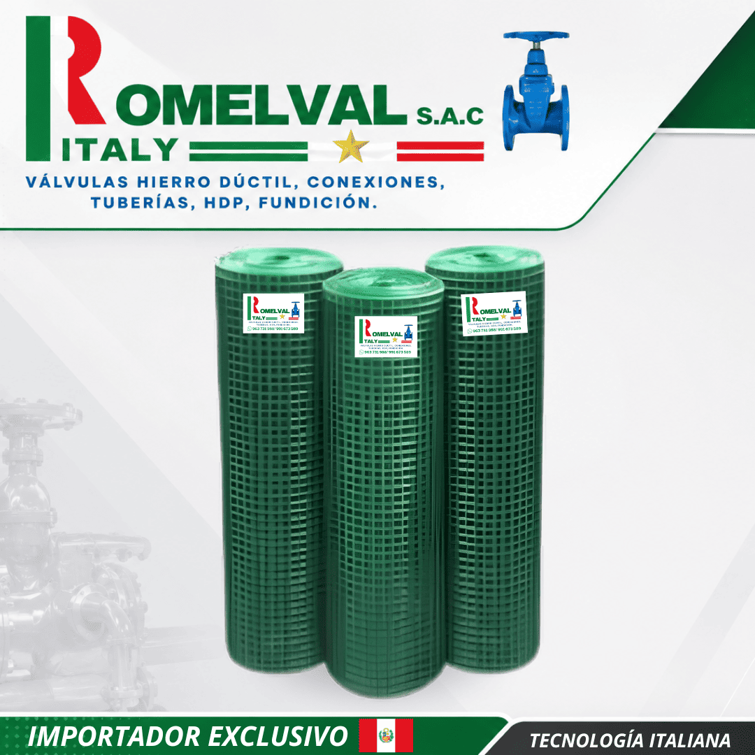 Mallas galvanizadas de forro PVC